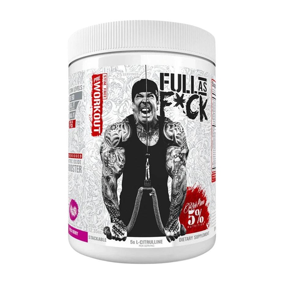 5% Nutrition - Rich Piana Full As F*ck |350g Wild Berry - sevenbooster.ch