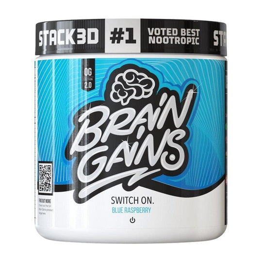 Brain Gains Switch On Original | 225g Blue Raspberry - sevenbooster.ch
