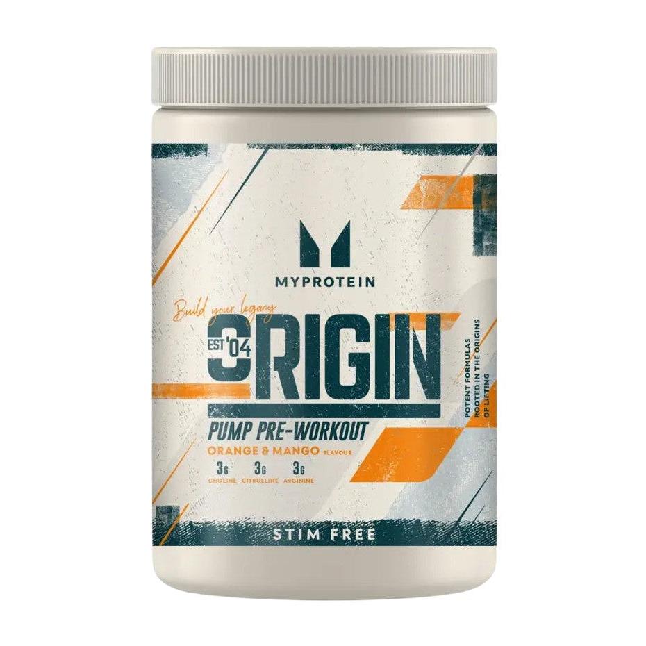 Myprotein Origin Pump Pre-Workout | 600g Orange Mango Soda - sevenbooster.ch
