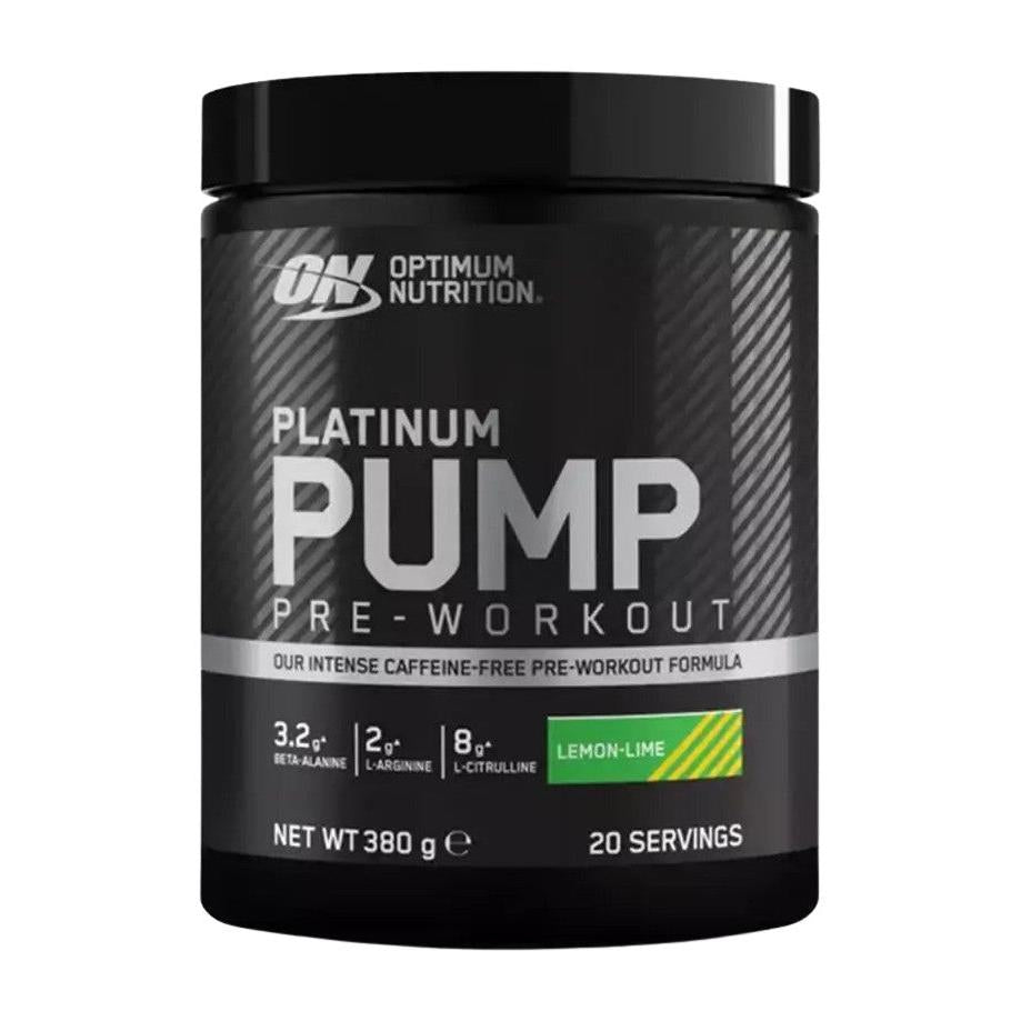 Optimum Nutrition Platinum Pump Pre-Workout | 380g Lemon-Lime - sevenbooster.ch